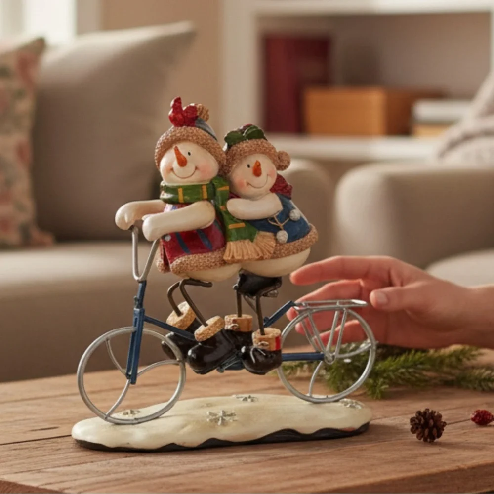Charming Snowman Couple Holiday Decor